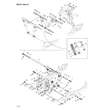 08- Front Arm, Rear Suspension (MX Z X 440 LC)
