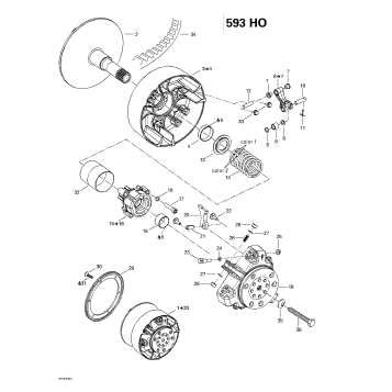05- Drive Pulley (593 HO)