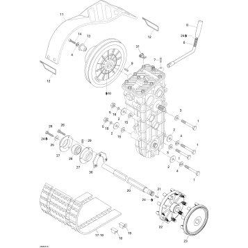 07- Drive Axle, Track And Belt Guard 550F SUV