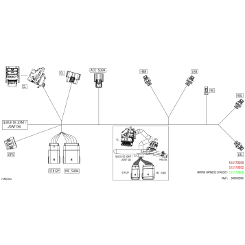08- Electric - Hood Wiring Harness - 515179509