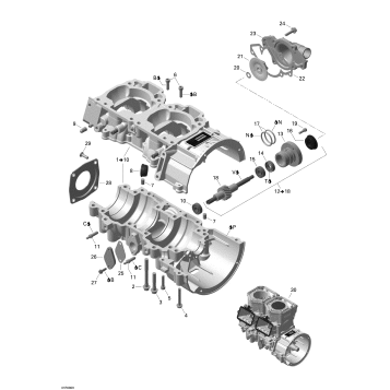 01- Crankcase And Water Pump