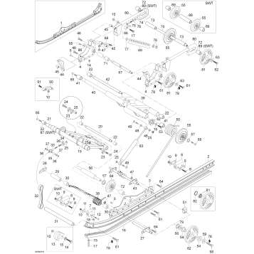 08- Rear Suspension 550 SWT