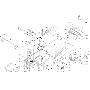 Chassis, Footrest and Rear Bumper