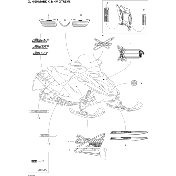 09- Decals (x, Highmark X, Hm Xtreme)