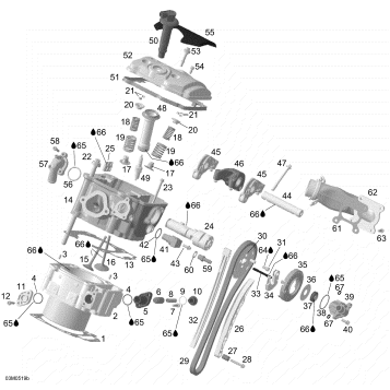 01- Cylinder and Cylinder Head, Rear Side