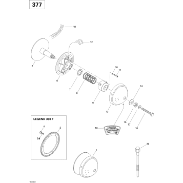 05- Drive Pulley (MX Z 380F)