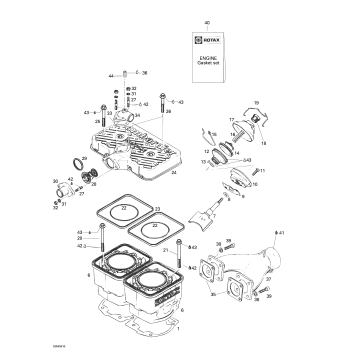 01- Cylinder, Exhaust Manifold