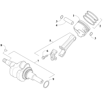 Engine - Piston and Crankshaft