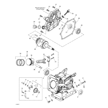 01- Crankcase, Barrel, Crankshaft, Piston