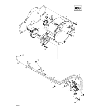 03- Ignition Housing Oil Pump (699)