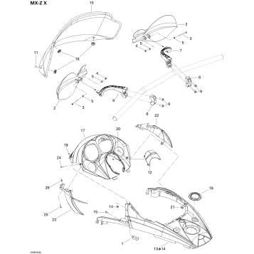 09- Windshield And Console MXZ X