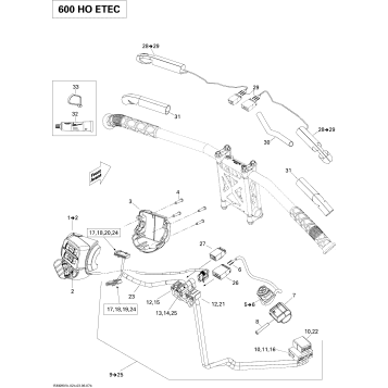 10- Steering Wiring Harness 600 HO