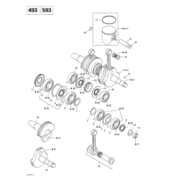 01- Crankshaft And Pistons (493, 593)