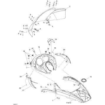 09- Windshield And Console 800R