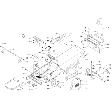 Chassis, Footrest and Rear Bumber