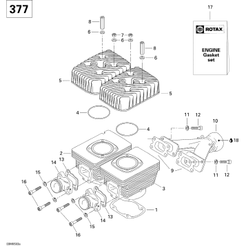 01- Cylinder And Exhaust Manifold 377