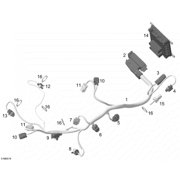 10- Engine Harness And Electronic Module