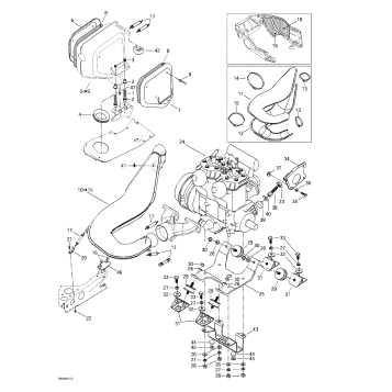 01- Engine Support And Muffler
