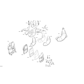 01- Exhaust MXZ X - 600R ETEC