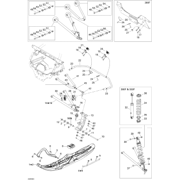 07- Front Suspension And Ski 550F