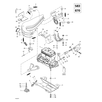 01- Engine Support And Muffler (583, 670)