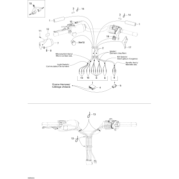 10- Steering Harness SKANDIC 550F