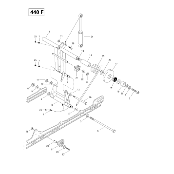 08- Rear Arm, Rear Suspension (440F)