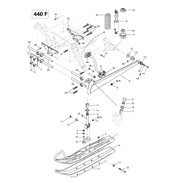 07- Front Suspension And Ski (440F)