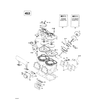 01- Cylinder, Exhaust Manifold (453)