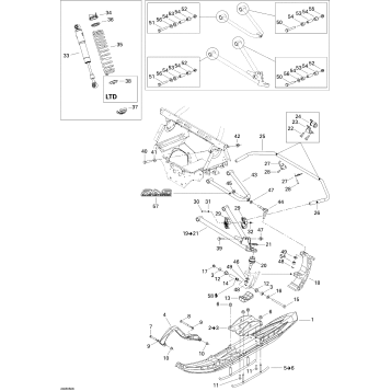 07- Front Suspension And Ski 800HO