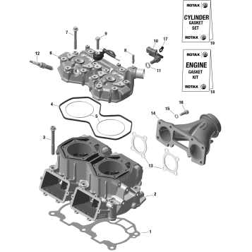 01- Engine - Cylinder And Cylinder Head - 598 RS