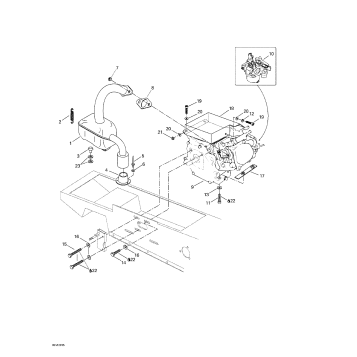 01- Engine Support And Muffler