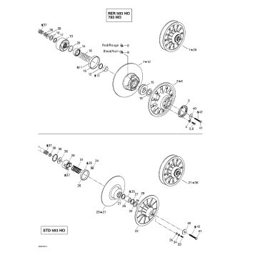 05- Driven Pulley (593 HO, 793 HO)