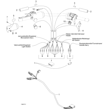 10- Steering Wiring Harness 550F SUV