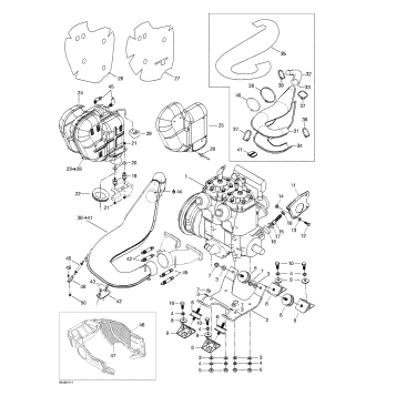 01- Engine Support And Muffler