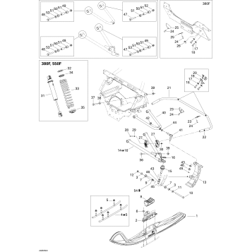 07- Front Suspension And Ski 550F