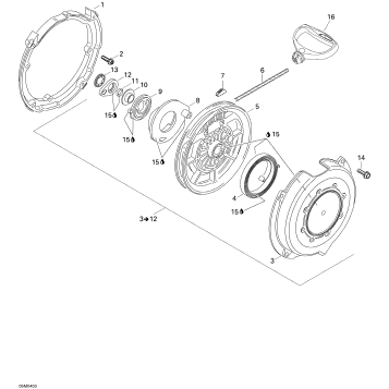 04- Rewind Starter SKANDIC 550F
