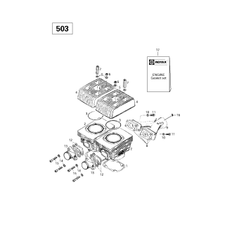 01- Cylinder, Intake Exhaust Manifold (503)