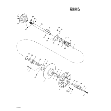 05- Driven Pulley (Touring E LE)