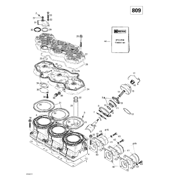 01- Cylinder, Exhaust Manifold