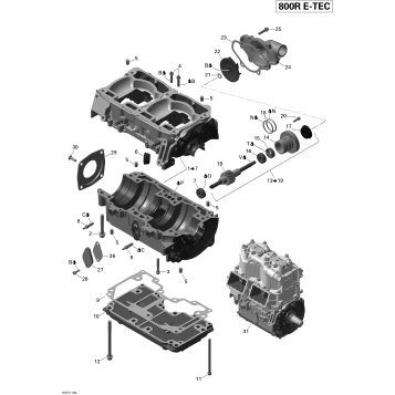 01- Crankcase And Water Pump (Summit)