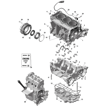 01- ROTAX - Crankcase