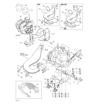 01- Engine Support And Muffler