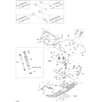 07- Front Suspension And Ski 500SS