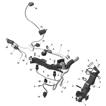 01- Rotax - Engine Harness Except SHOT