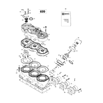 01- Cylinder, Exhaust Manifold (699)