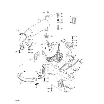 01- Engine Support And Muffler