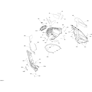 09- Bottom Pan - 850 E-TEC - Package XRS