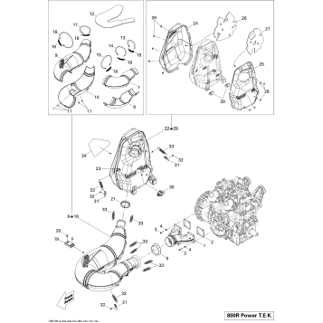 01- Exhaust System 800R PTEK