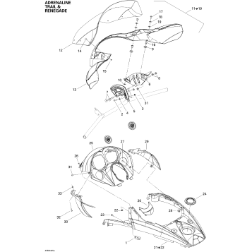 09- Windshield And Console (adrenaline, Trail & Renegade)